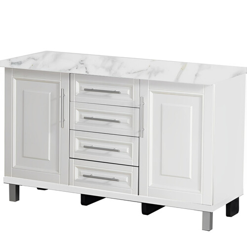 KLX010880B Kitchen Base Unit 2 Wooden Doors & Drawers 